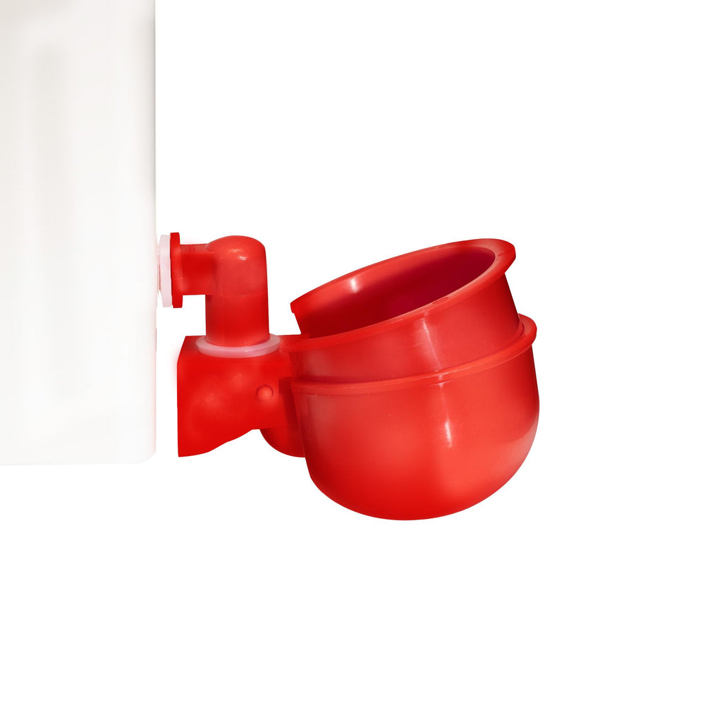 Twin Cup Chicken Waterer and Feeder Set - 10lbs/2 Gal
