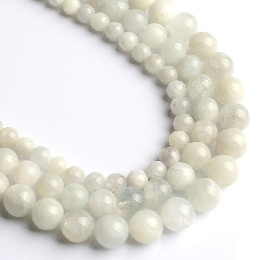 Love Beads 8mm Natural Moonstone Round Stone Beads for Jewelry Making 15inch Gemstone Semi Precious