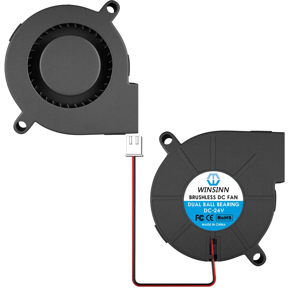 WINSINN 5015 Blower Fan 24V, 3D Printer 24 Volt Fans Bl