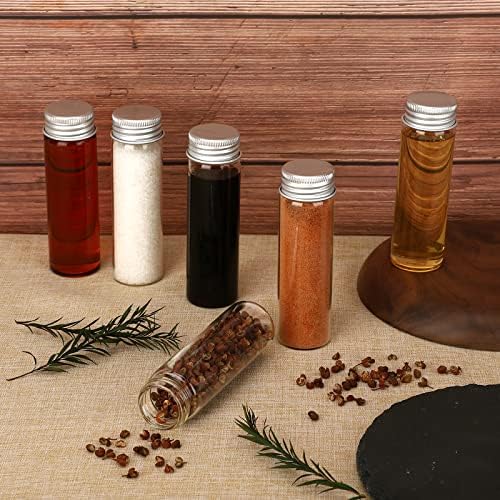 Portable Spice Bag with 9 Spice Jars, Canvas Seasoning Storage Bag Organizer, Seasoning Bottle Holder with Mini Condiment Bottle, Condiment Container Set for Outdoor Camping BBQ Picnic - Khaki