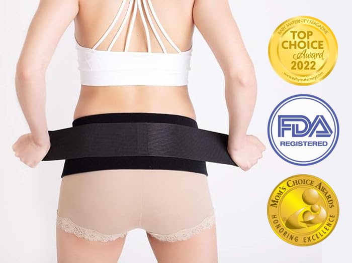 Babybellyband (Small 0-6 PrePrego Waist = 18-25, Black)