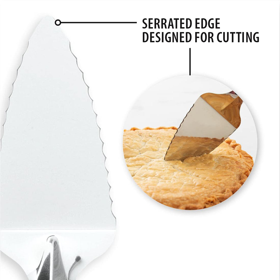 Rada Cutlery R120 Serrated Pie Server with Aluminum Handle