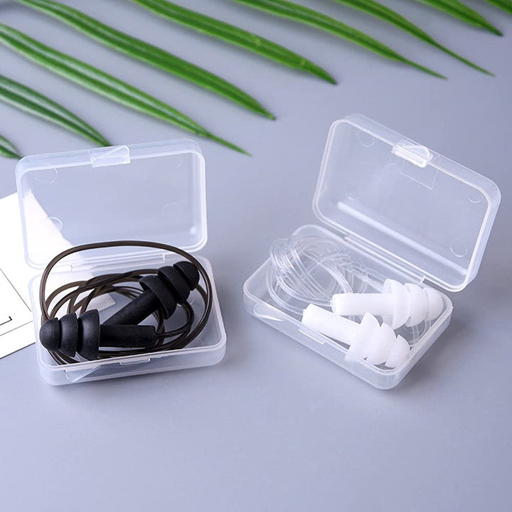 Noise Cancelling Ear Plugs with Cords 4 Pairs, Waterpro
