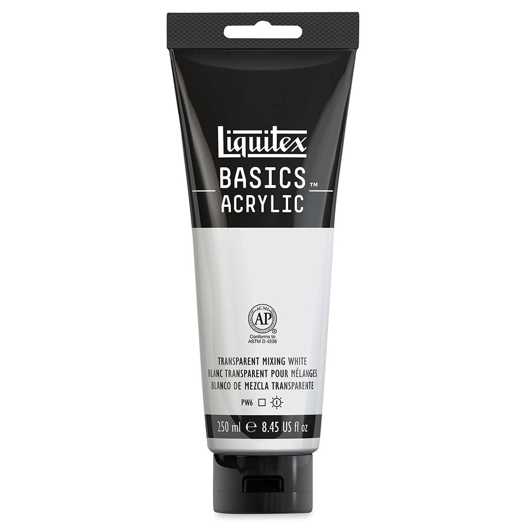 Liquitex BASICS Acrylic Paint, 250ml (8.5-oz) Tube, Tra