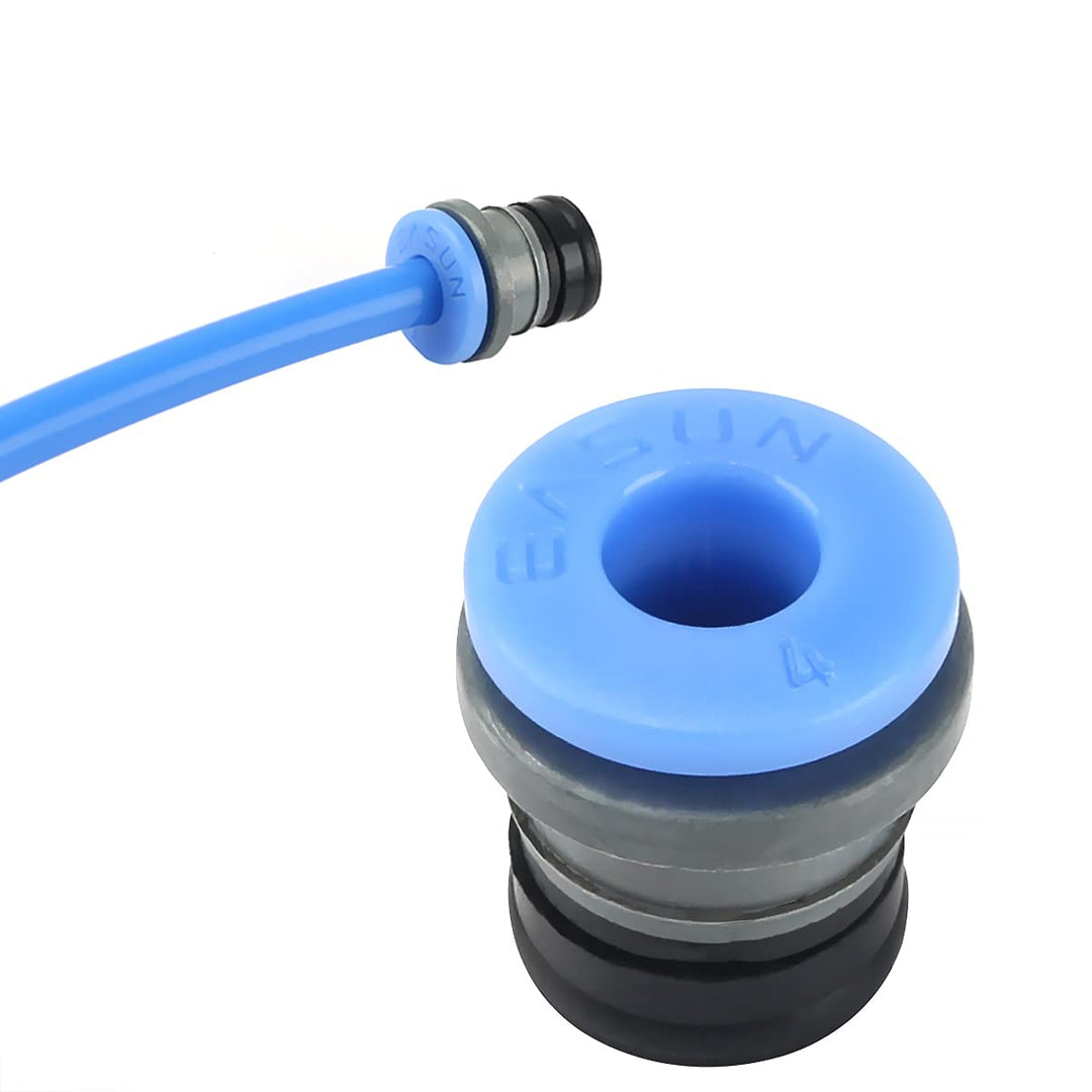 3D Printer Extruder Parts Bowde ECAS04 Teflo Pneumatic Fitting Straight Quick in Print Extruder Embedded Collet Clips for PTFE for DIY Voro Project or Other Tube PTFE BCZAMD-5Pcs