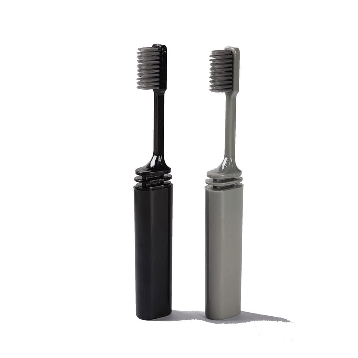 Bamboo Charcoal Folding Toothbrush for Travel Camping H