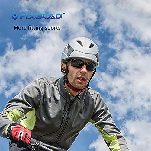 FIXSCAD Y171 Sports Earbuds Wired with Microphone, Soft Wrap Around Earphones with Over Ear Hook, in Ear Running Headphones for Exercise Compatible with Samsung, Free Type C to 3.5mm Adapter