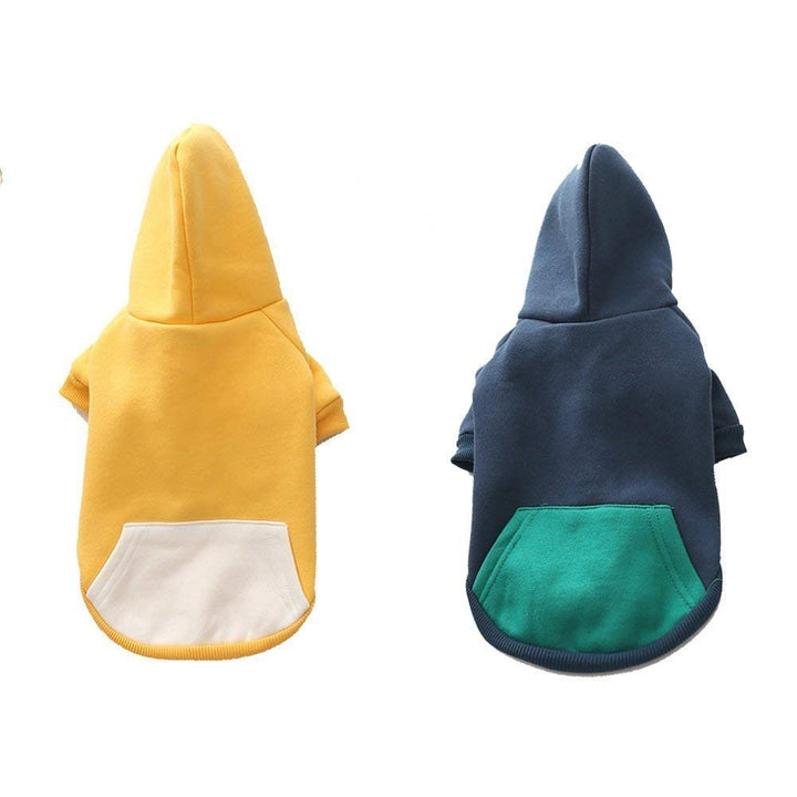 meioro Dog Clothes Hoodies Pet Cat Warm Soft Cotton Zip
