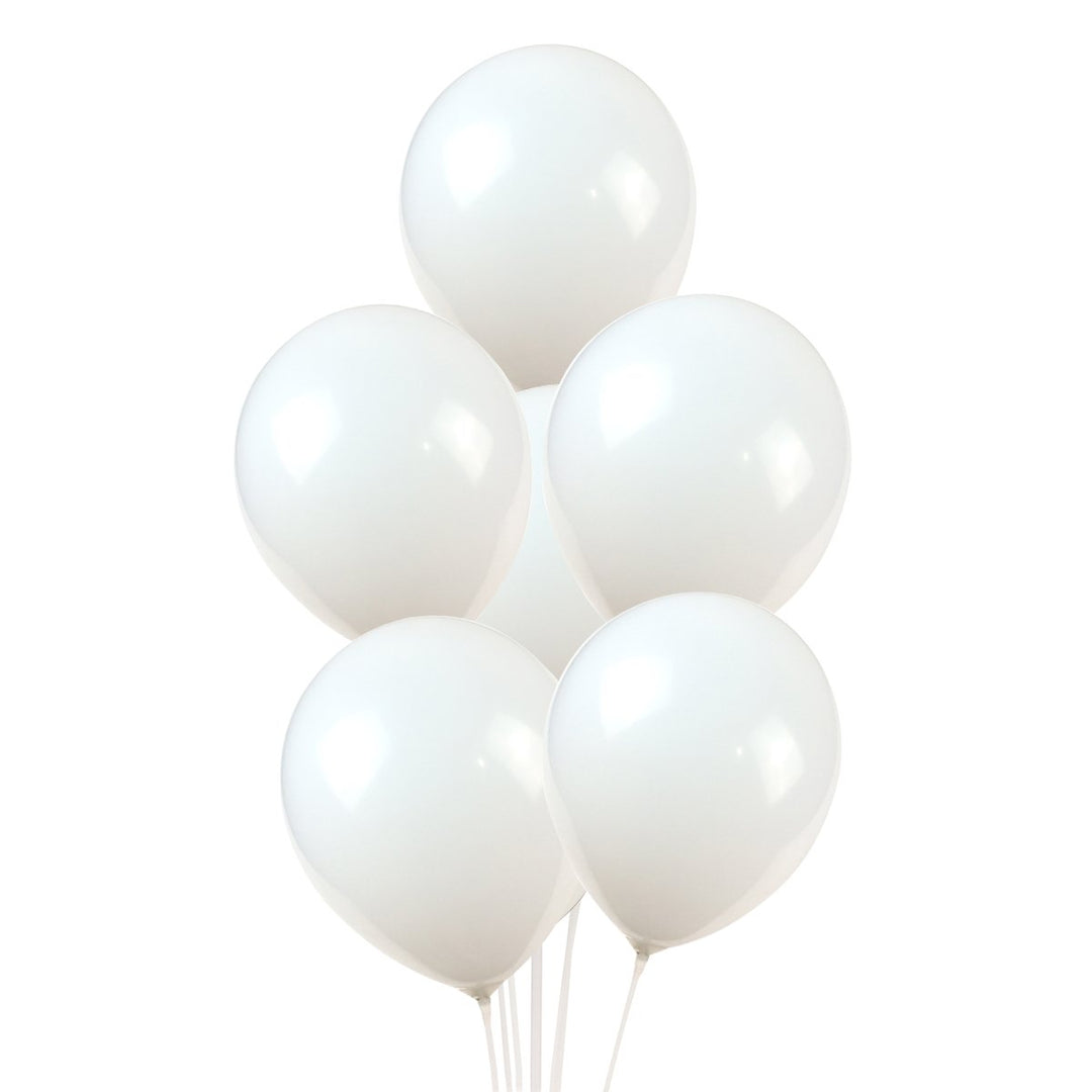 10-inch white latex balloons 100 / bag