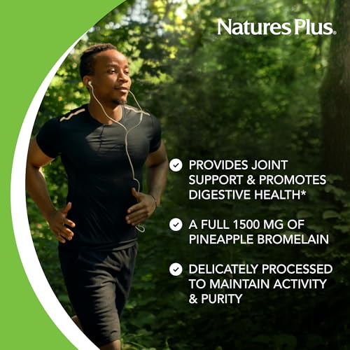 Natures Plus Ultra Bromelain - 60 Tablets - 1500 mg of 