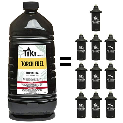 Brand Easy Pour Tiki Torch Fuel for Outdoors, Citronella Scented - 128 oz, 1216202