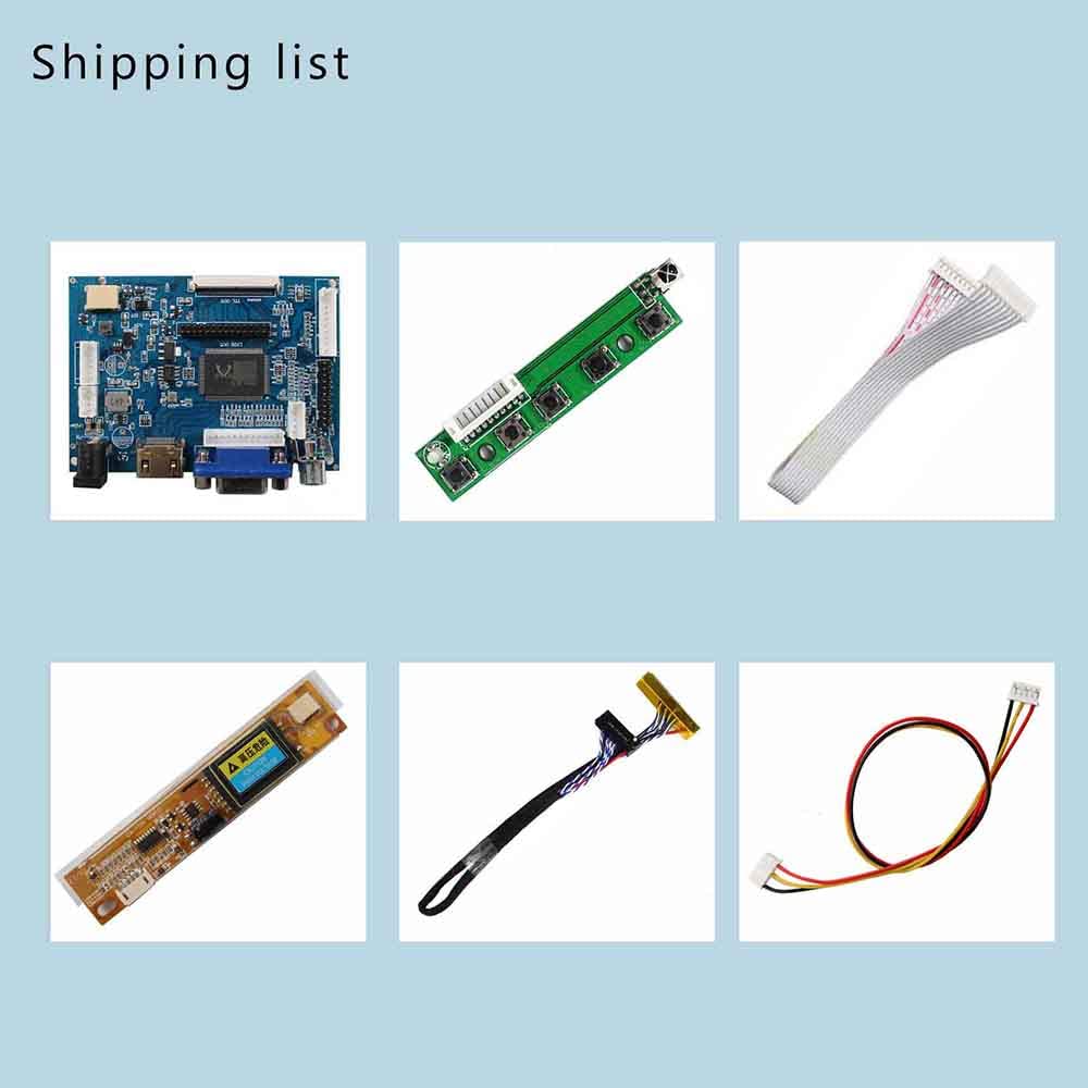 HDMI VGA 2AV LVDs Controller Board 30Pin for 14.1 15.4 1280x800 LP141WX1 LP141WX3 LP154W01 LP154WX4 LP154WX3 B154EW02 LTN154X3-L01 LCD Panel