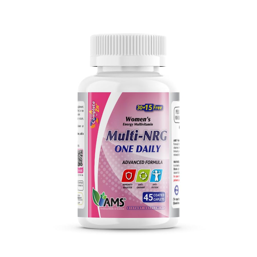 Multivitamins for Women, Multi-NRG, 45 Coated Caplets, One Daily, Immune Support Supplements, Vitamin C & B Complex, Vital Micro-Nutrients & Natural Herbal Ingredients.