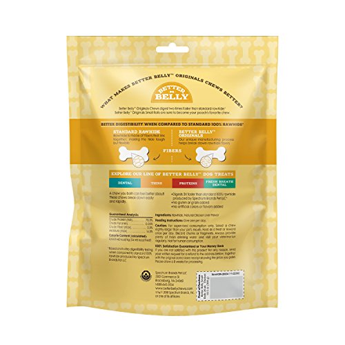 Originals Natural Chicken Liver Flavor Small Rolls Highly Digestible Rawhide Dog Chew, 20 Count