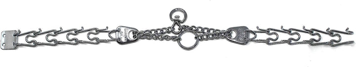 Prong Dog Training Collar Ultra-Plus Chrome Plated Steel Pet Pinch No-Pull for Dogs Anti Pull Made in Germany 2.25mm x 13in Small