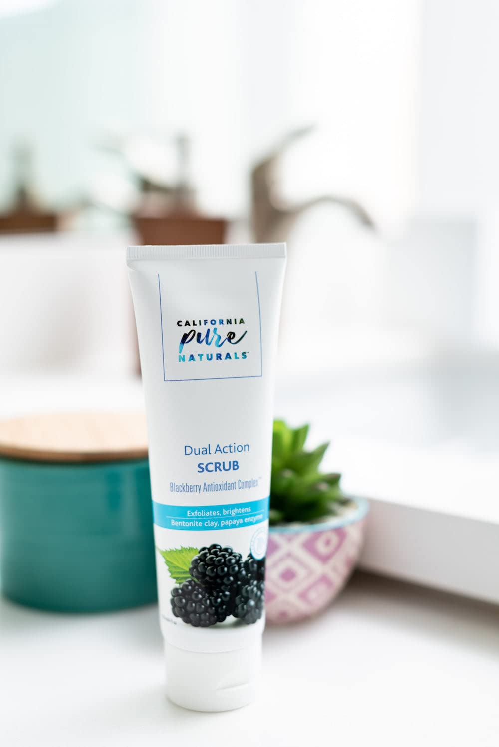 Dual Action Scrub. Exfoliating Face Wash For Soft &amp; Polished Skin (4.0 Oz)