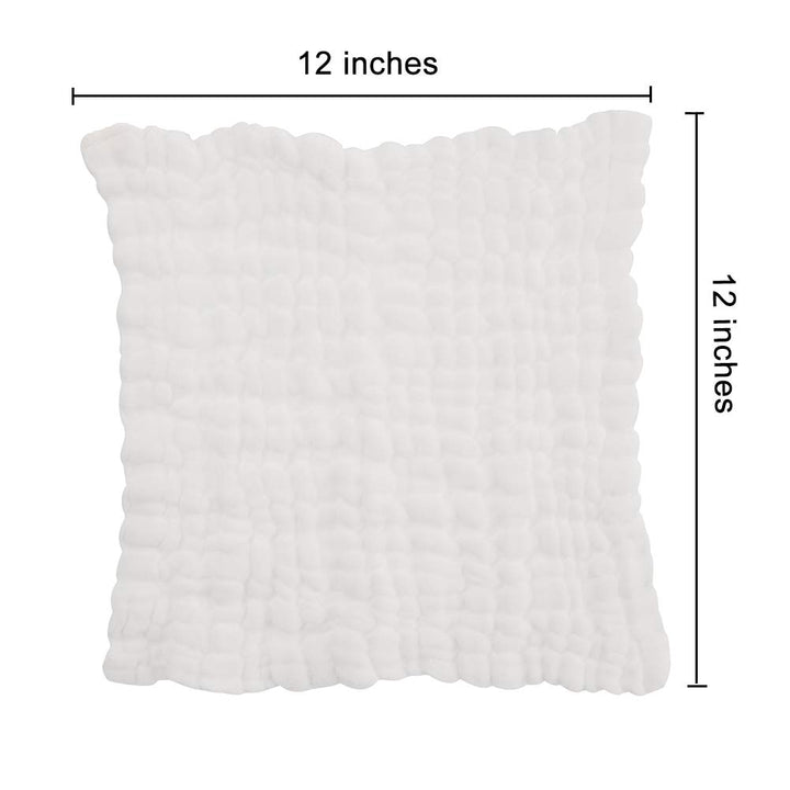 Baby Muslin Washcloths - Set of 5 Soft Cotton Baby Wipes Face Towels for Newborn/Infant/Kids 12x12(Multi-Colored)