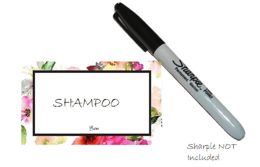 8 oz Amber Plastic Bottles, Black Pumps &amp; Gift Tags - 6 pk