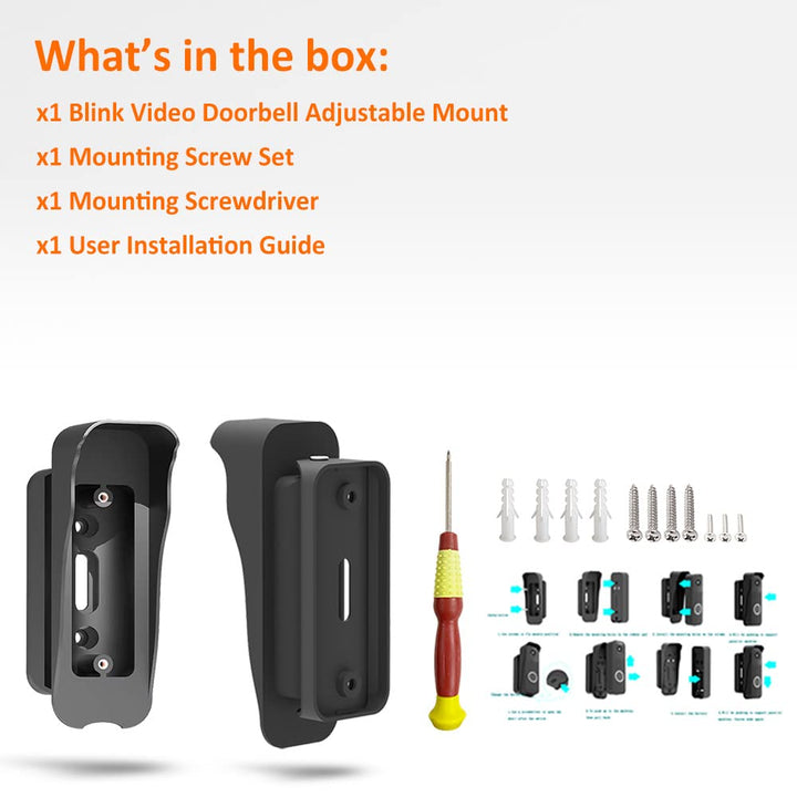 Blink Video Doorbell Mount by AutoSonic | Adjustable De