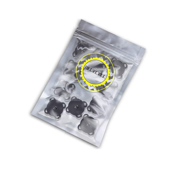 BCP 10 Sets 18mm Sew in Magnetic Bag Clasps Plum Blossom Bag Button, Snaps, Clasps, Great for Sewing Craft Clothing Bag (Smoke Black)