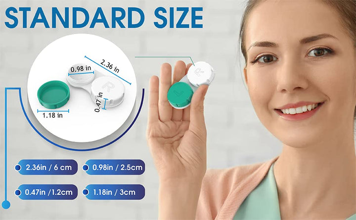 Contact Lens Cases 12 Count. FDA Approved. One year sup