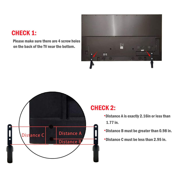 Universal TV Stand, Base Table Top TV Stand, TV Legs, T