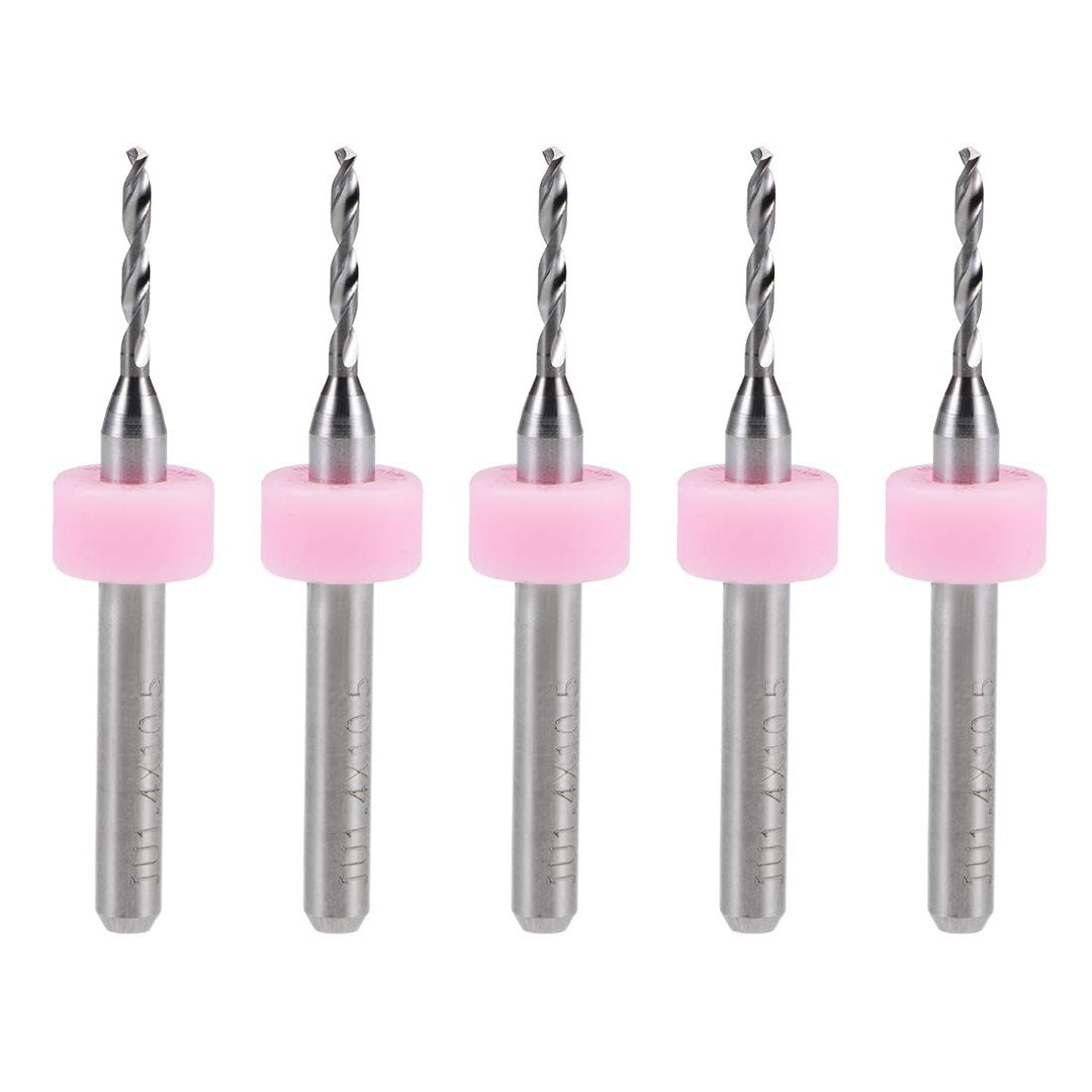 PCB Drill Bits 1.4mm Tungsten Carbide Rotary Tool Jewelry CNC Engraving Print Circuit Board Micro Drill Bits 1/8 Inch Shank 5 Pcs