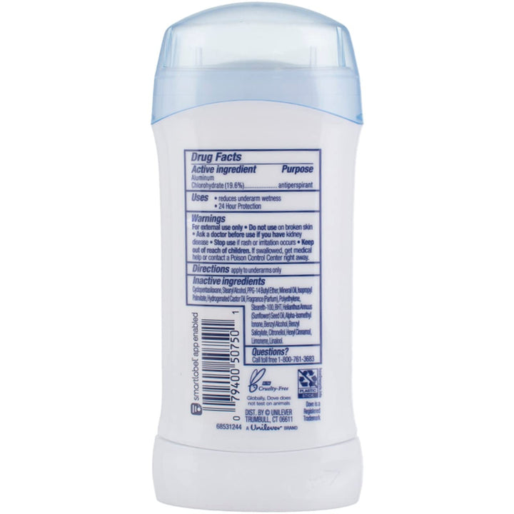 Dove Anti Perspirant Deodorant, Invisible Solid, Fresh For Women, 2.6 Oz