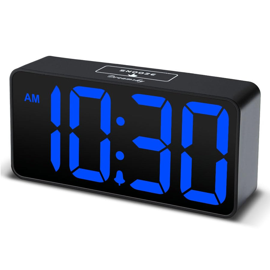 DreamSky Small Digital Alarm Clock for Bedroom, Large B