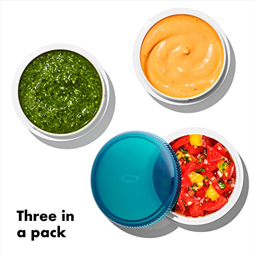 Good Grips Prep &amp; Go Leakproof Condiment Containers, 3 Count (Pack of 1)