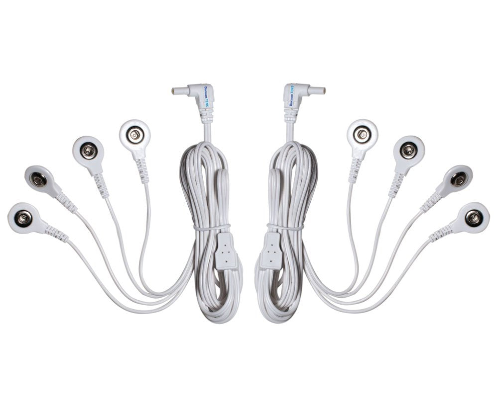 Tens Lead Wires, Port Doubler, 4 Snap Connectors (2 Pac