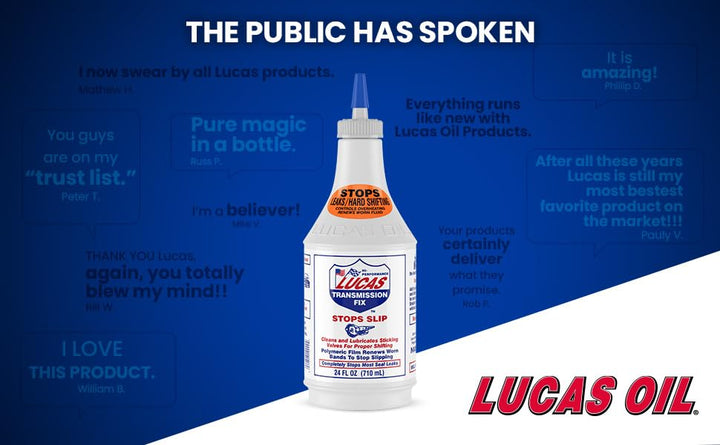 LUCAS LUC10009 Transmission Fix 24 oz, Brown
