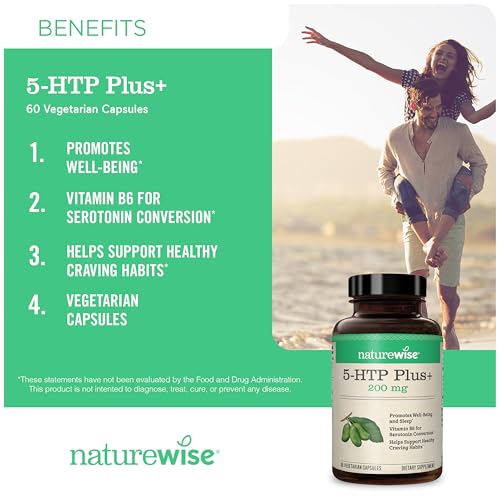 NatureWise 5-HTP 200mg Supplement from Griffonia Seeds 
