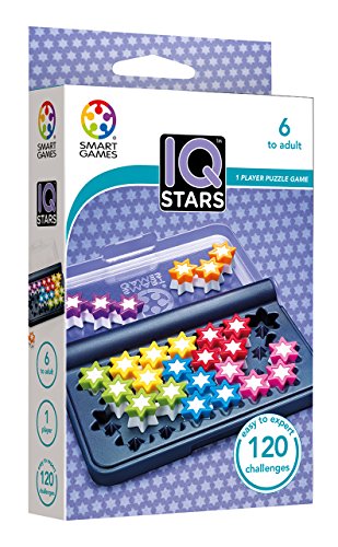 SmartGames IQ Stars Travel Game with 120 Challenges for