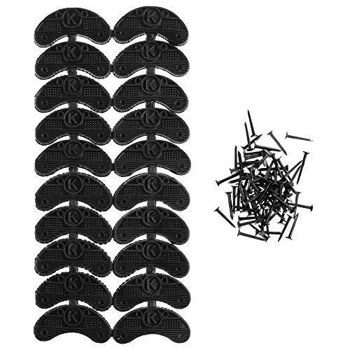 BCP 10 Pairs Rubber Shoe Heel Plates Taps Tips Sole Hee