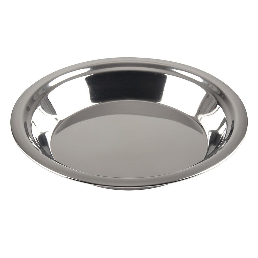 - 5M871 Stainless Steel 9 inch pie pan, Silver