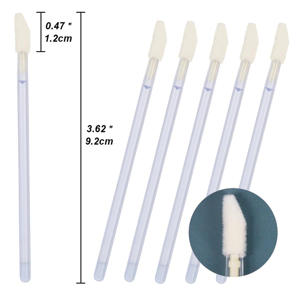 Disposable MakeUp Lip Brush Lipstick Gloss Wands Applicator Perfect Make Up Tool (100pcs clear)