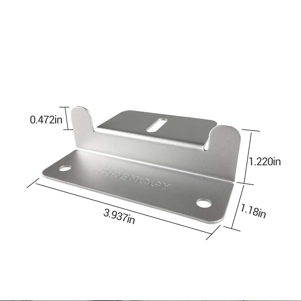 Solar Panel Mounting Z Brackets Lightweight Aluminum Corrosion-Free Construction for RVs, Trailers, Boats, Yachts, Wall and Other Off Gird Roof Installation, one set of 4 Units,Gray