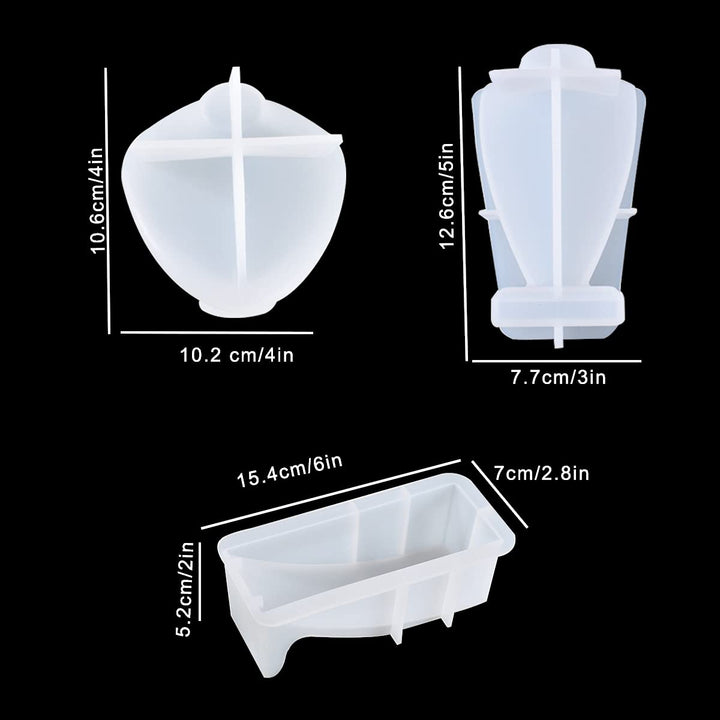 Clock Resin Molds DIY Wall Clock Epoxy Resin Molds Large Silicone Molds for Epoxy Resin Casting Tree Shape Clock Molds for DIY Jewlry Art Crafts Home Decoration