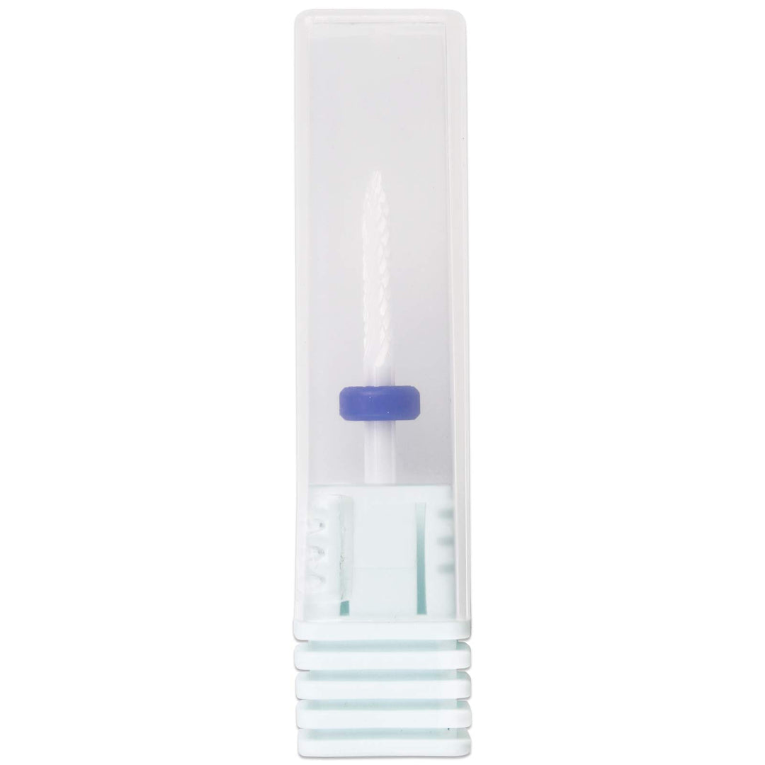 Pana Professional USA Ceramic White Under Nail Cleaner Bit Nail Drill (Grit: MEDIUM) 3/32 Shank Size