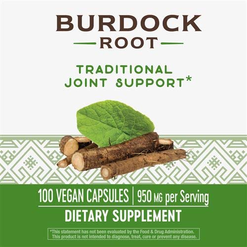 Nature&#39;s Way Burdock Root 475 mg per capsule,10