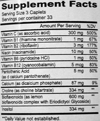 Mason Natural Advance Ear Health Formula Bioflavonoids Plus 100 Caplets per Bottle Pack of 2 Total 200 Caplets