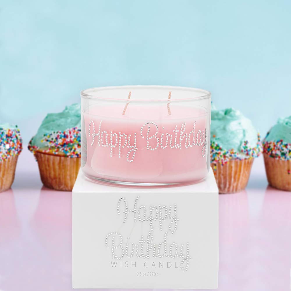Happy Birthday Wish Candle, 9.5 Ounce