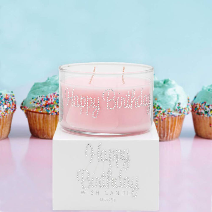 Happy Birthday Wish Candle, 9.5 Ounce