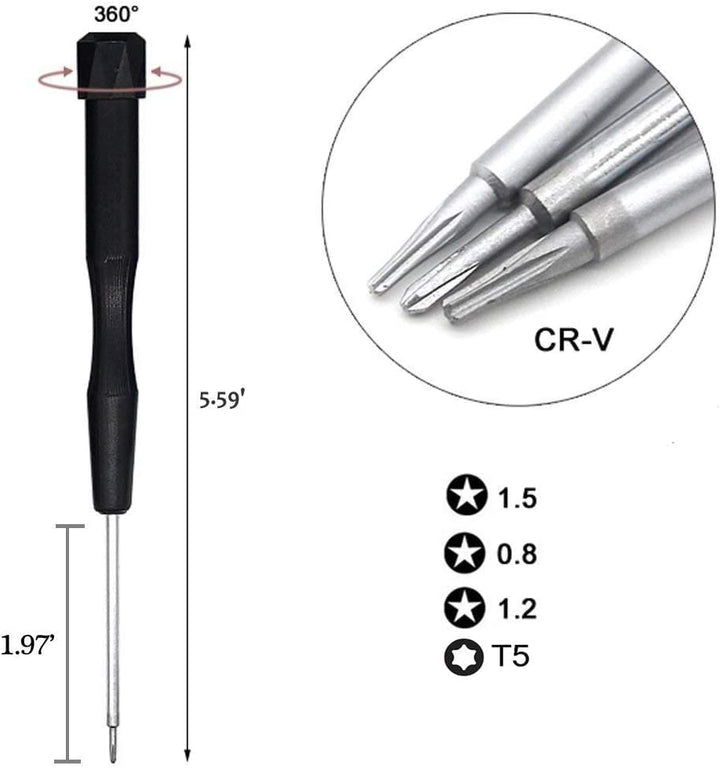 oGoDeal P2 P5 P6 Pentalobe Screwdriver, 5 Pointed Star,