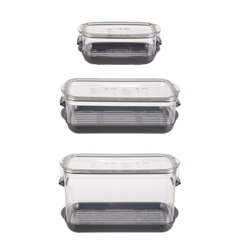 Progressive Berry ProKeeper, 1.2-Quart, Strawberries, Blueberry, Fruit Vegetable Container,Black