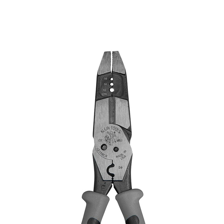 J215-8CR Multitool Pliers, Hybrid Multi Purpose Tool / Crimper, Wire Stripper, Bolt Shearing, Wire Grabbing, Twisting, Looping