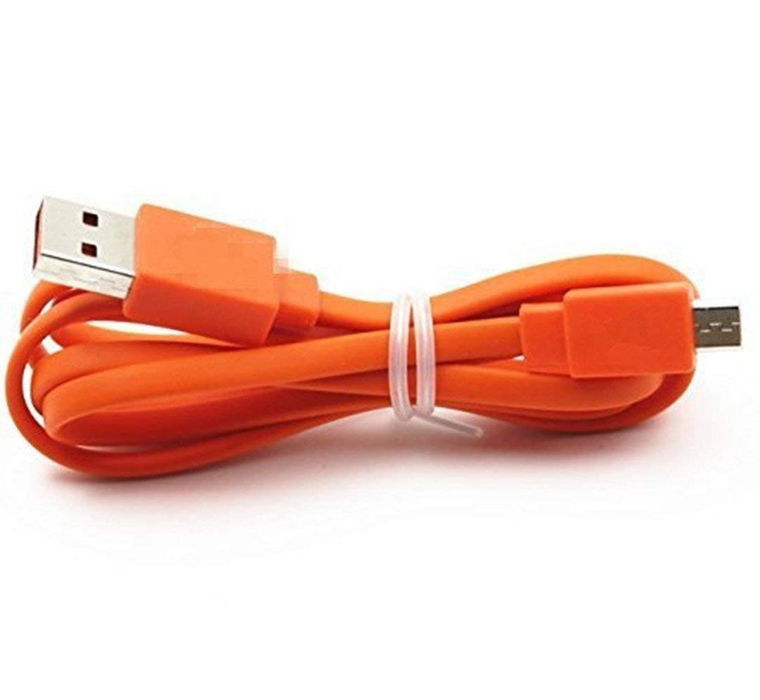 Flip4 Micro USB Charging Flat Cable Power Cord Compatible with Flip 2 Flip 3 Flip 4 Charge 2 Go Wireless Speaker (Orange)