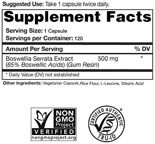 Natural Choice Botanicals Boswellia Serrata Extract (65
