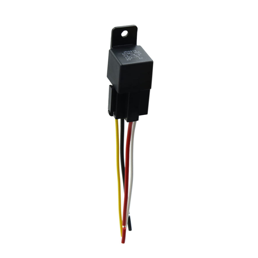 JD-2912 4 Pin DC 36V 40A Universal Car Vehicle Motor Fuse Relay Switch Power with Harness